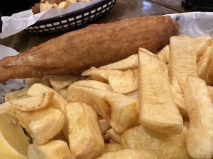 vish & chips  at Sutton and Sons - Graham Rd in North London