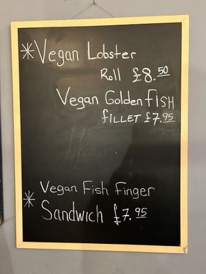 Vegan specials  at Sutton and Sons - Graham Rd in North London