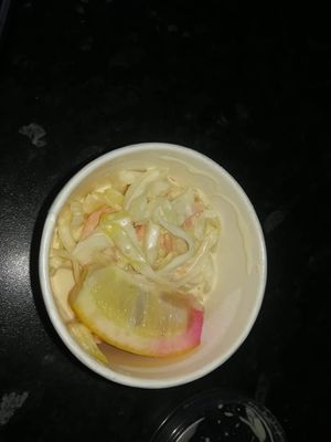 Vegan coleslaw at Sutton and Sons - Graham Rd in North London