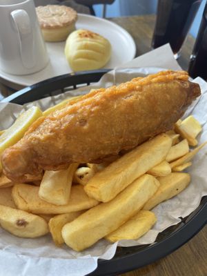 fish & chips  at Sutton and Sons - Graham Rd in North London
