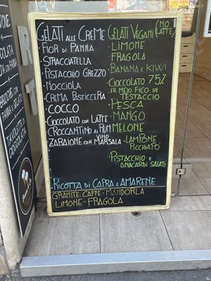 Vegan ice cream  at Panna & Co in Rome