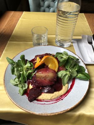 Roasted Root Vegetables & Hummus  at Fig in Split