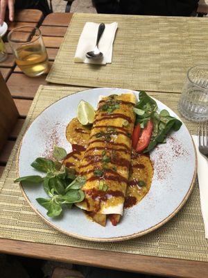 Vegan breakfast burrito  at Fig in Split