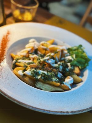 Chimichurri potatoes   at Fig in Split