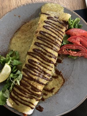 Vegan breakfast burrito  at Fig in Split