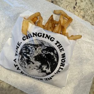 fries (looked better before they were cold)   at Plant Power Fast Food - SDSU in San Diego