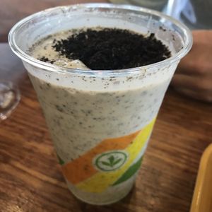 Cookies and cream shake  at Plant Power Fast Food - SDSU in San Diego