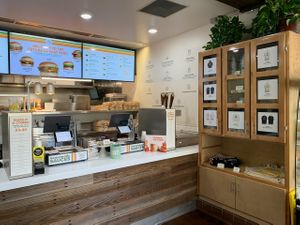 Inside very clean at Plant Power Fast Food - SDSU in San Diego