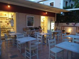 Outside view at Milokidono in Aegina