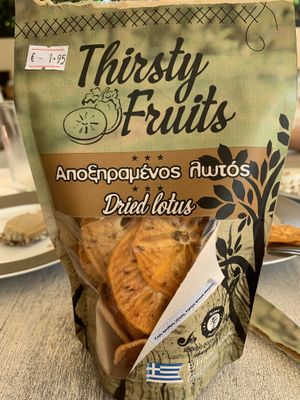 Great value! Delicious dried fruit for the road!  at Milokidono in Aegina
