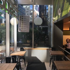 Indoor seating. at fresh&co - Lexington Ave in New York City
