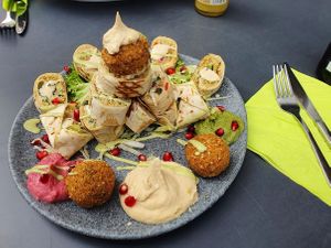 Falafel wrap at Falafelerie in Esslingen