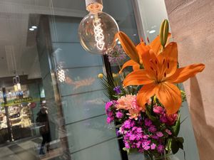 View from inside out  at Haferkater - S-Bf Friedrichstraße in Berlin