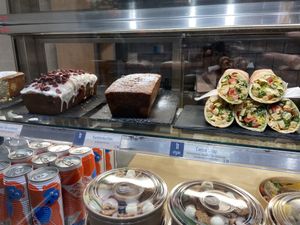 Vegan coffee cakes and wraps  at Haferkater - S-Bf Friedrichstraße in Berlin