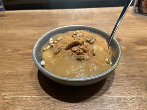 Apple walnut porridge bowl  at Haferkater - S-Bf Friedrichstraße in Berlin