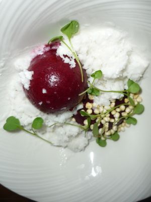 Blackcurrant & coconut at Bronda in Helsinki