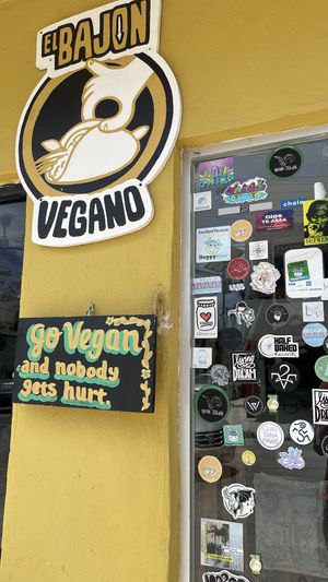 entrance at El Bajón Vegano in Tulum