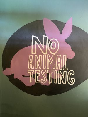 Mural in baño at El Bajón Vegano in Tulum