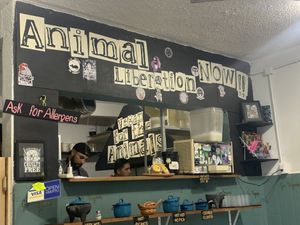 Inside  at El Bajón Vegano in Tulum