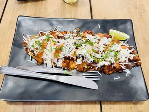 Huaraches   at El Bajón Vegano in Tulum