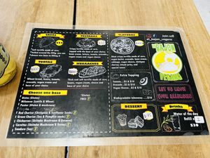 Menu  at El Bajón Vegano in Tulum