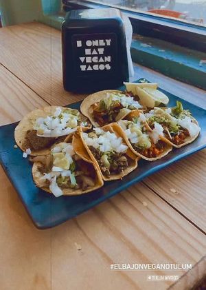   at El Bajón Vegano in Tulum