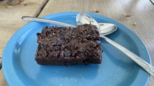 Brownie (good)  at El Bajón Vegano in Tulum