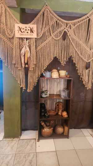 Fresh hot chocolate available at El Bajón Vegano in Tulum