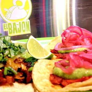Vegan tacos "El Bajón" at El Bajón Vegano in Tulum