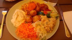 Buffet of the day at Hermitage in Stockholm