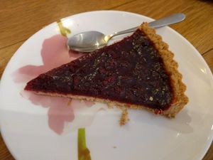 lingonberry tart at Hermitage in Stockholm