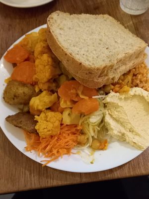 1 plate from the buffet 155kr≈13,95€ at Hermitage in Stockholm