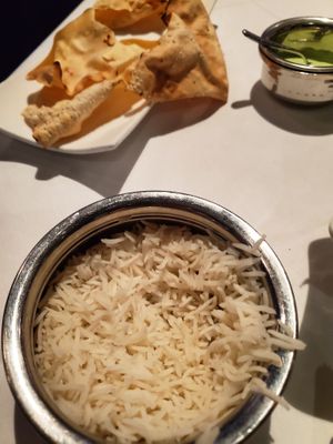 Saffron rice at 21 Spices in Naples