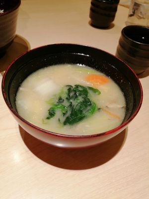 Miso soup at Ootoya in Aomori