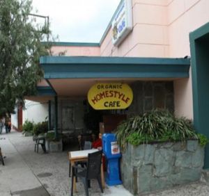 exterior at Oh Happy Days Vegan Cafe in Altadena