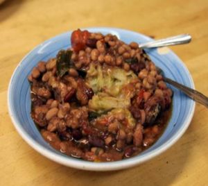 baked yummie yam at Oh Happy Days Vegan Cafe in Altadena