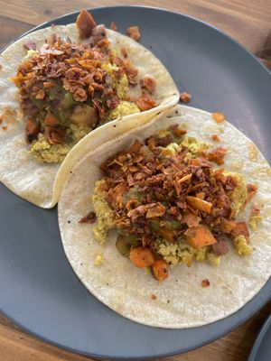 Vegan tacos  at Harvest on 25th in Waco