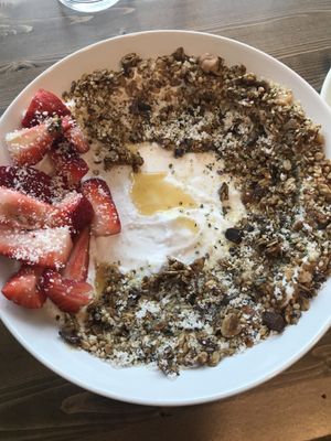 The Coconut yogurt bowl at Harvest on 25th in Waco