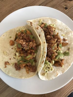 Both on house made flour and corn tortillas  at Harvest on 25th in Waco