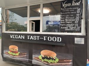 Good value and delicious burgers at Pan Vegan in Kyiv