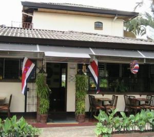 Front of Oasis at Apartotel Marí­a Alexandra, Escazu. at Oasis Restaurant and Bar in Escazu