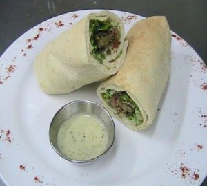 Falafel Sandwich at Oasis Restaurant and Bar in Escazu