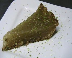 Vegan Lemon Pie at Oasis Restaurant and Bar in Escazu