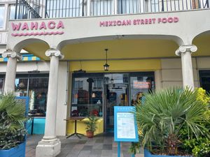 Outside at Wahaca in Brighton