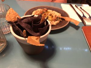 Butter bean & confit garlic dip  at Wahaca in Brighton