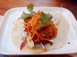 Vegan taco at Cantina Bendigo in Bendigo