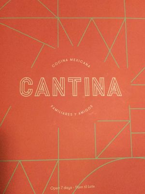 Menu at Cantina Bendigo in Bendigo