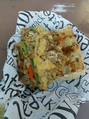 Philly cheese steak sandwich at SunLight Lounge in Amsterdam