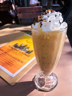 Peanut milkshake at SunLight Lounge in Amsterdam