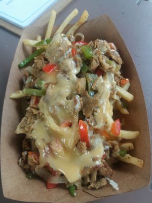 Cheese steel fries at SunLight Lounge in Amsterdam